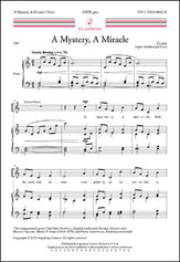 A Mystery, A Miracle SATB choral sheet music cover